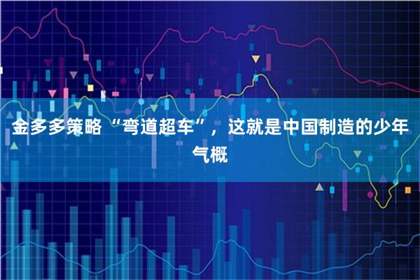 金多多策略 “弯道超车”，这就是中国制造的少年气概