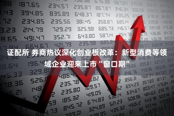 证配所 券商热议深化创业板改革：新型消费等领域企业迎来上市“窗口期”