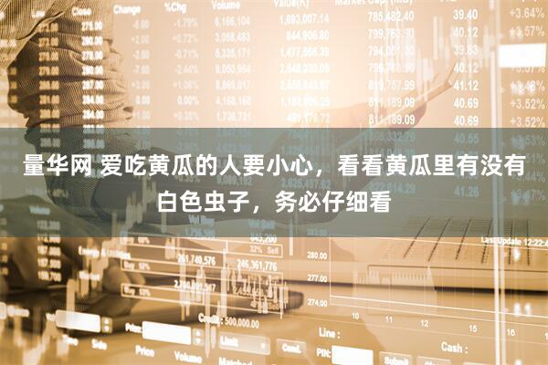 量华网 爱吃黄瓜的人要小心，看看黄瓜里有没有白色虫子，务必仔细看